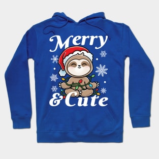 Christmas Sloth Merry & Cute Hoodie